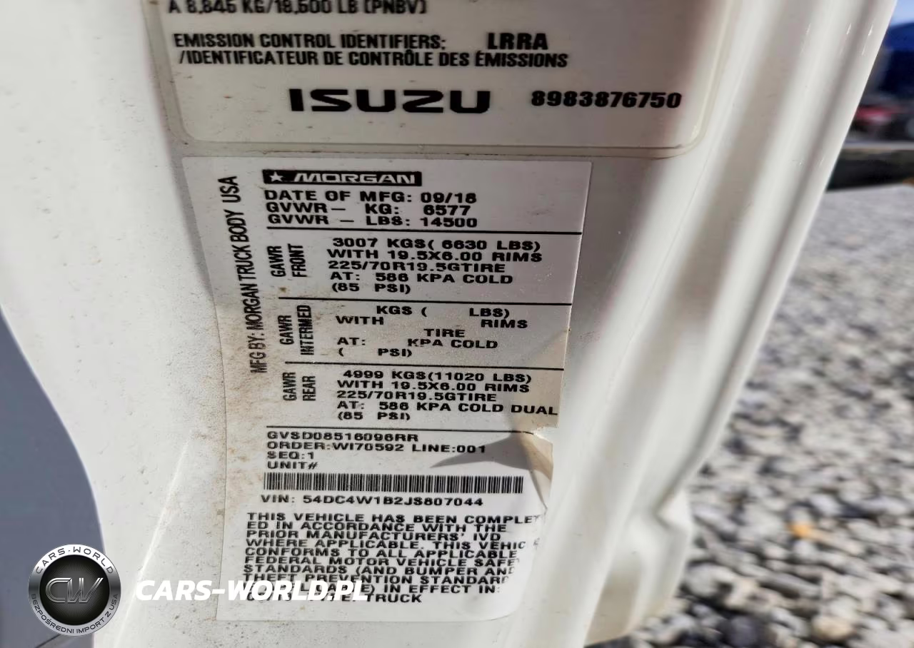 2018 Isuzu Npr Hd VIN:54DC4W1B2JS807044 - 12