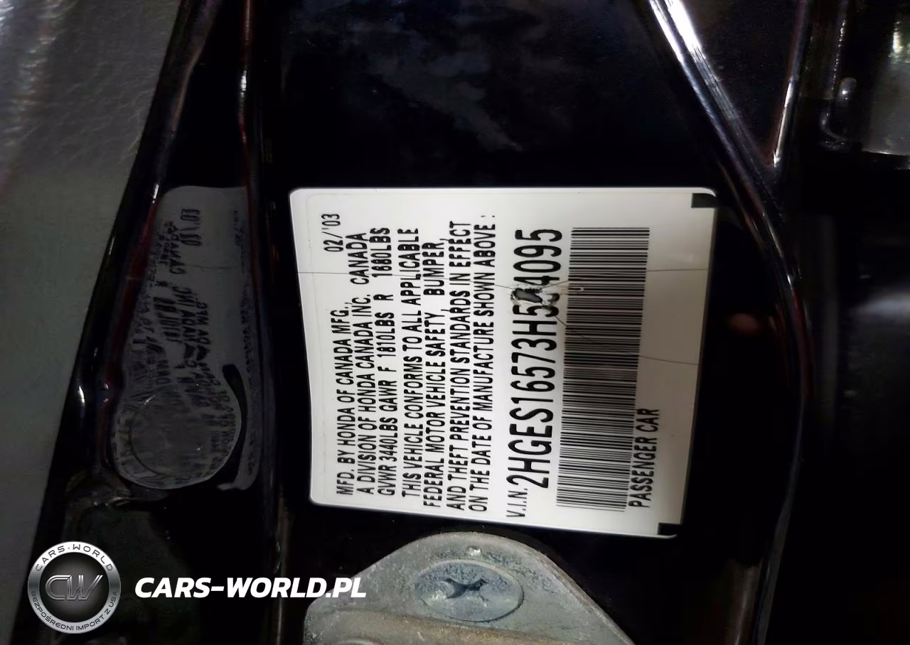 2003 Honda Civic Lx VIN:2HGES16573H554095 - 13