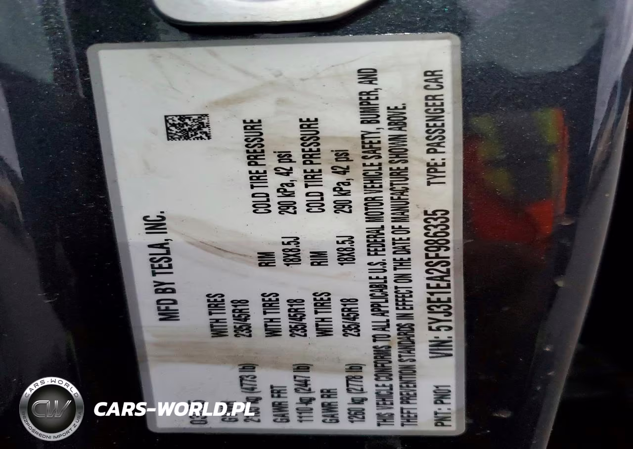 2025 Tesla Model 3 VIN:5YJ3E1EA2SF986335 - 13