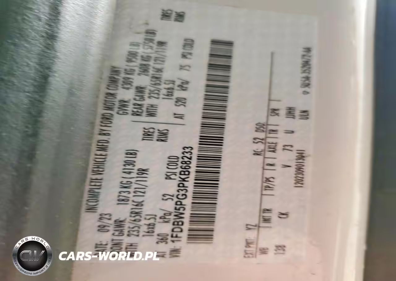 2023 Ford Transit Utility - Service Truck VIN:1FDBW5PG3PKB68233 - 13