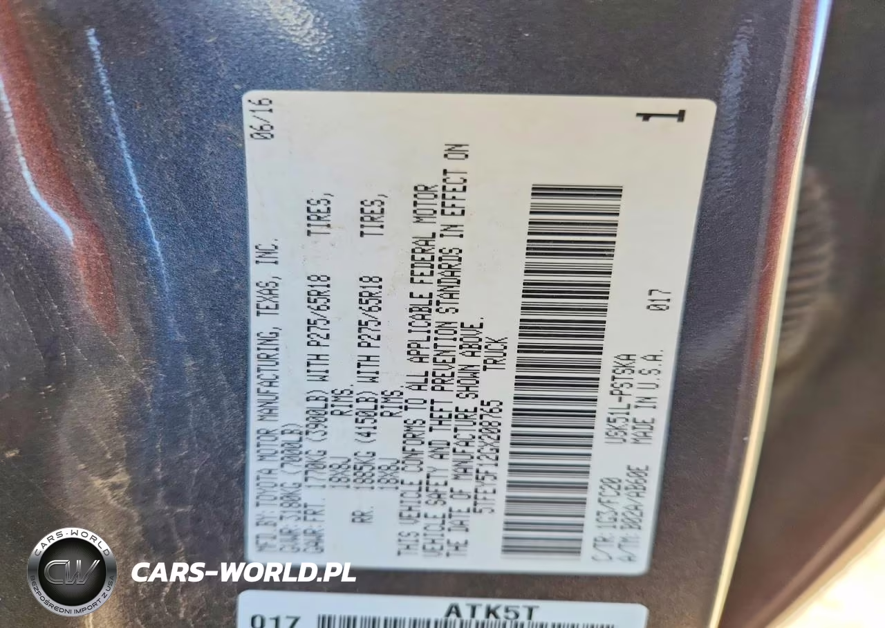 2016 Toyota Tundra Sr5 VIN:5TFEY5F12GX208765 - 12