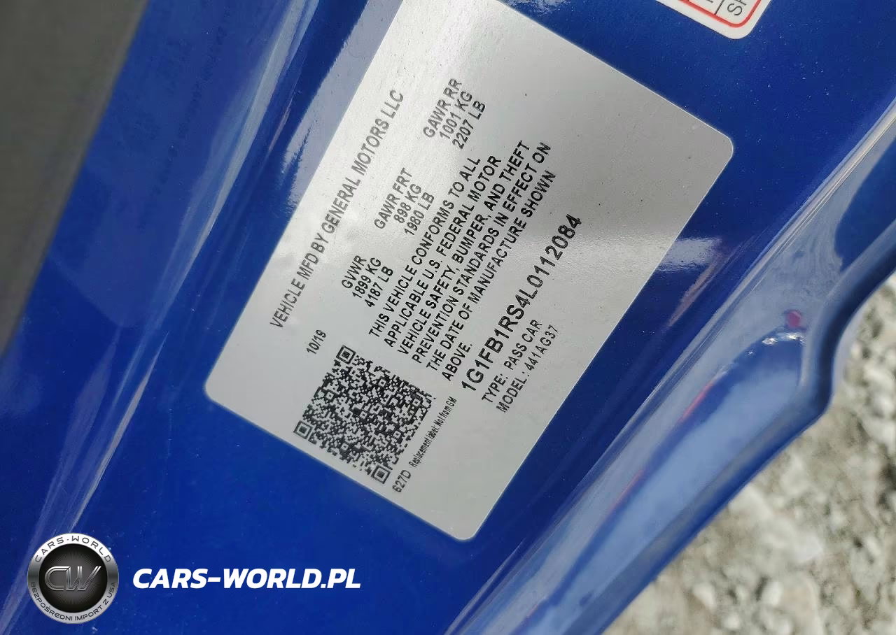 2020 Chevrolet Camaro Ls VIN:1G1FB1RS4L0112084 - 12