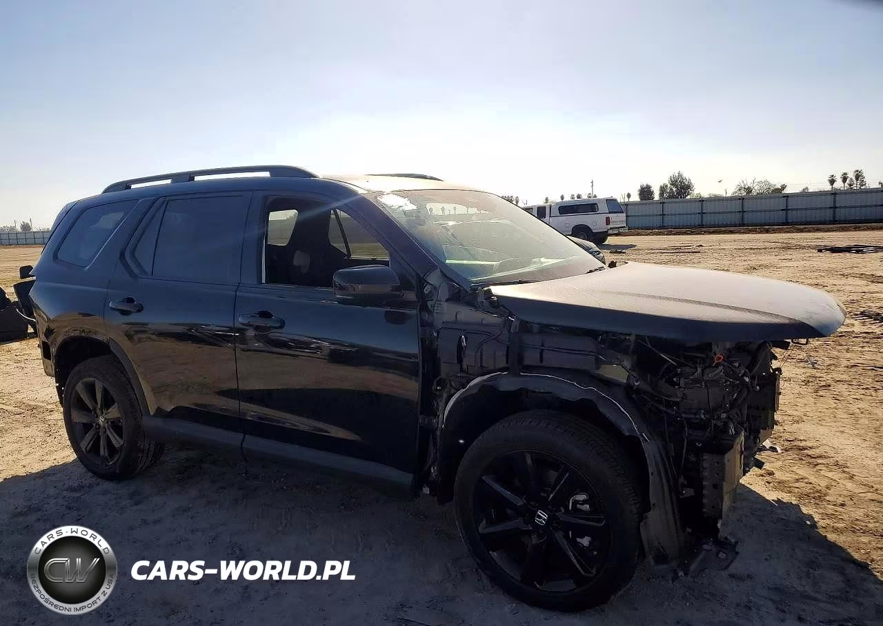 2025 Honda Pilot Black VIN:5FNYG1H99SB068700 - 4