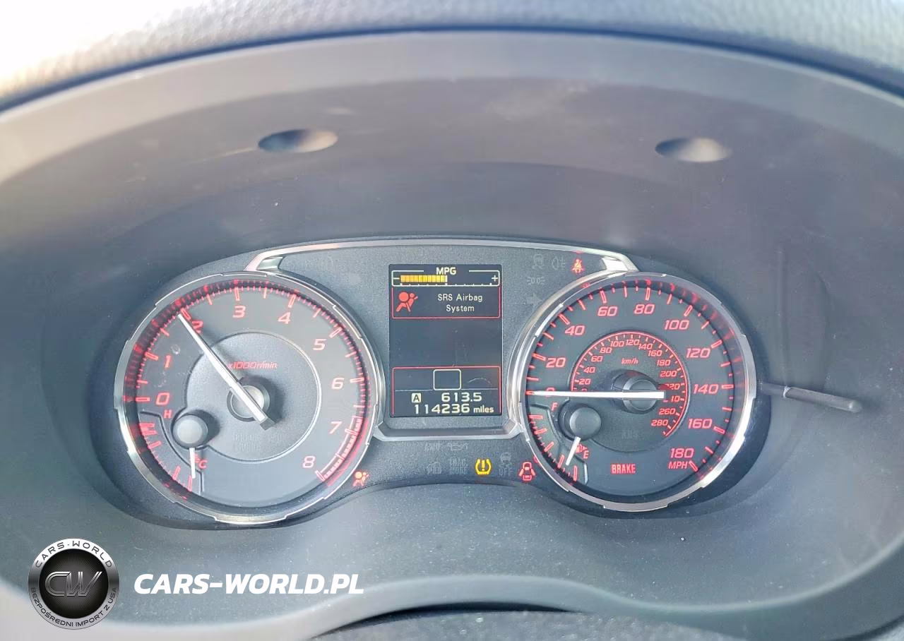 2016 Subaru Wrx Limited Manual VIN:JF1VA1B66G9833193 - 9