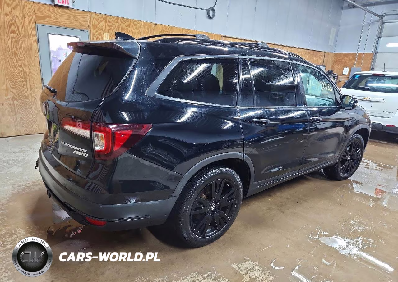 2022 Honda Pilot Black VIN:5FNYF6H78NB036176 - 3