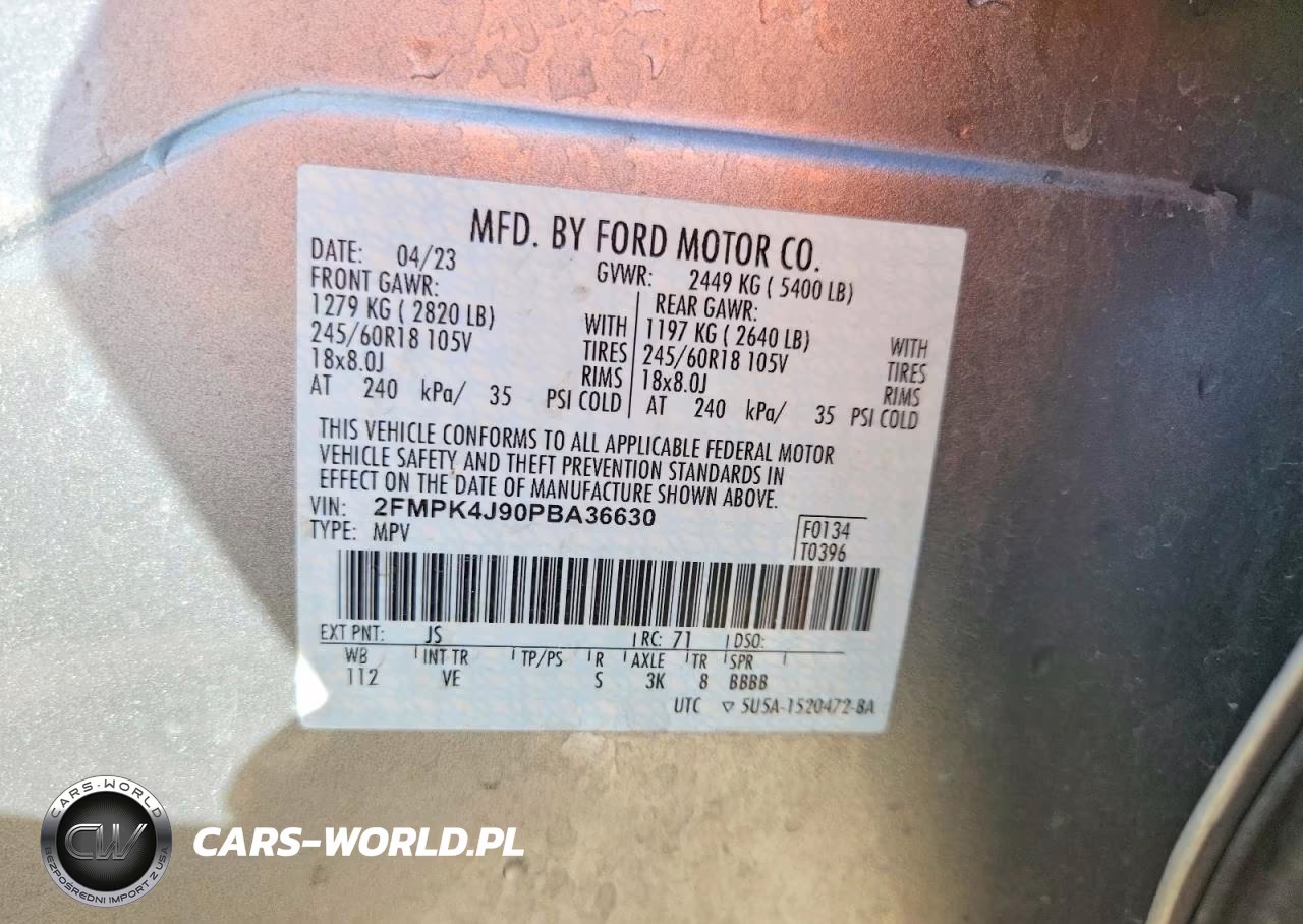 2023 Ford Edge Sel VIN:2FMPK4J90PBA36630 - 13