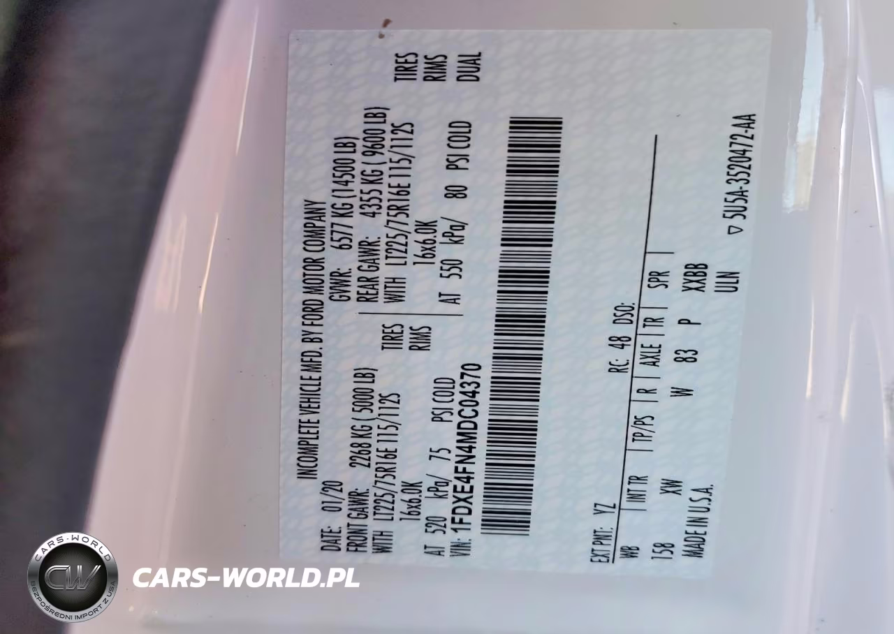 2021 Ford Econoline VIN:1FDXE4FN4MDC04370 - 10
