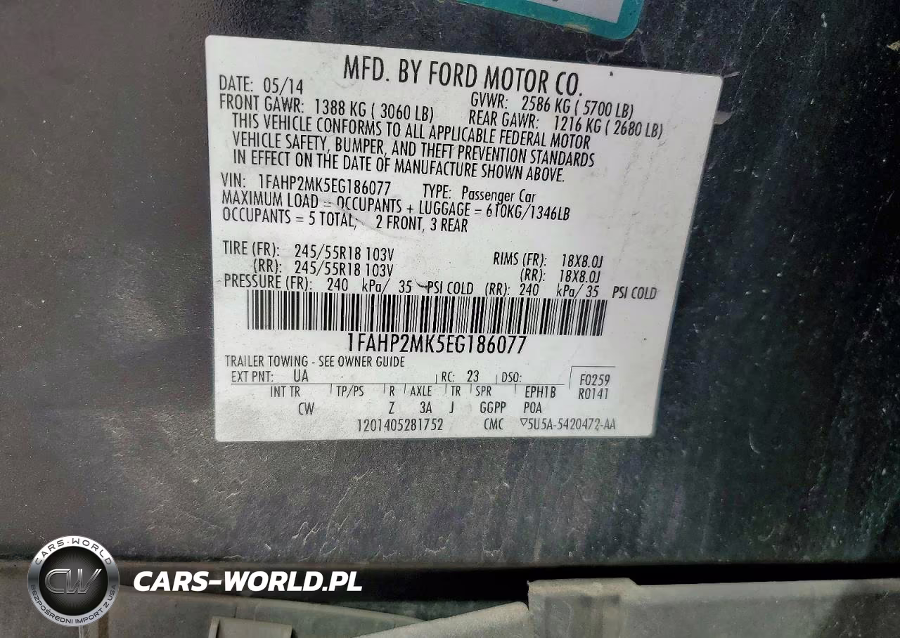 2014 Ford Taurus Police Interceptor VIN:1FAHP2MK5EG186077 - 13
