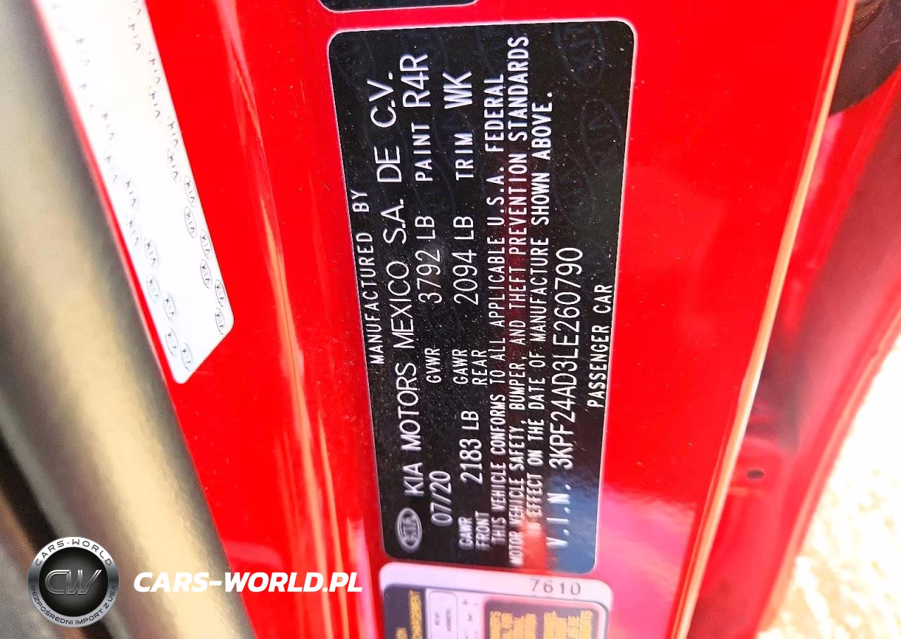 2020 Kia Forte Lxs VIN:3KPF24AD3LE260790 - 12