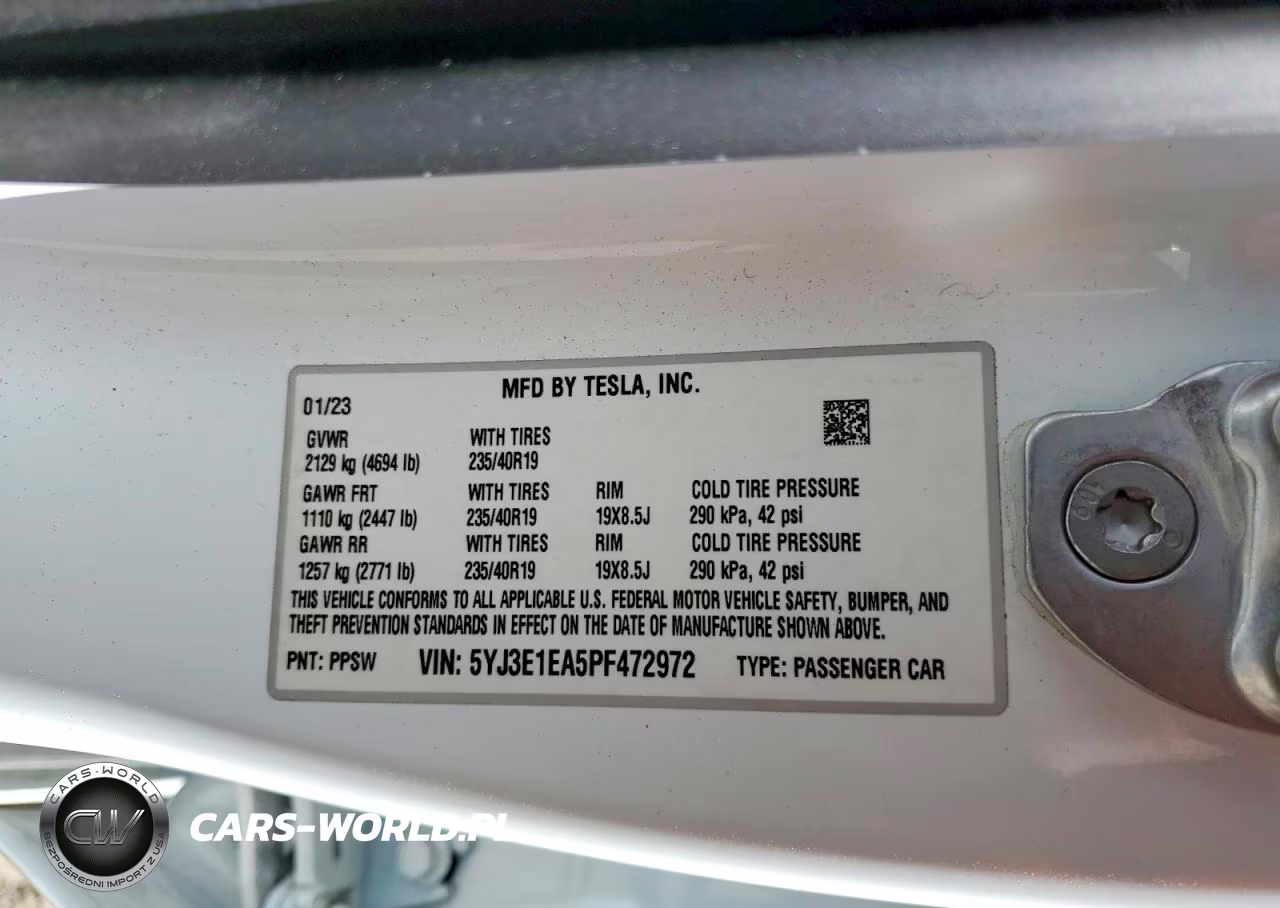 2023 Tesla Model 3 VIN:5YJ3E1EA5PF472972 - 12