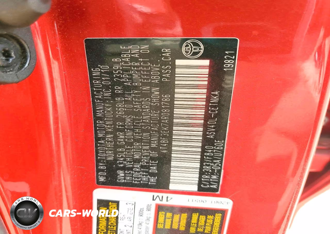 2010 Toyota Camry Le VIN:4T4BF3EK7AR081786 - 12