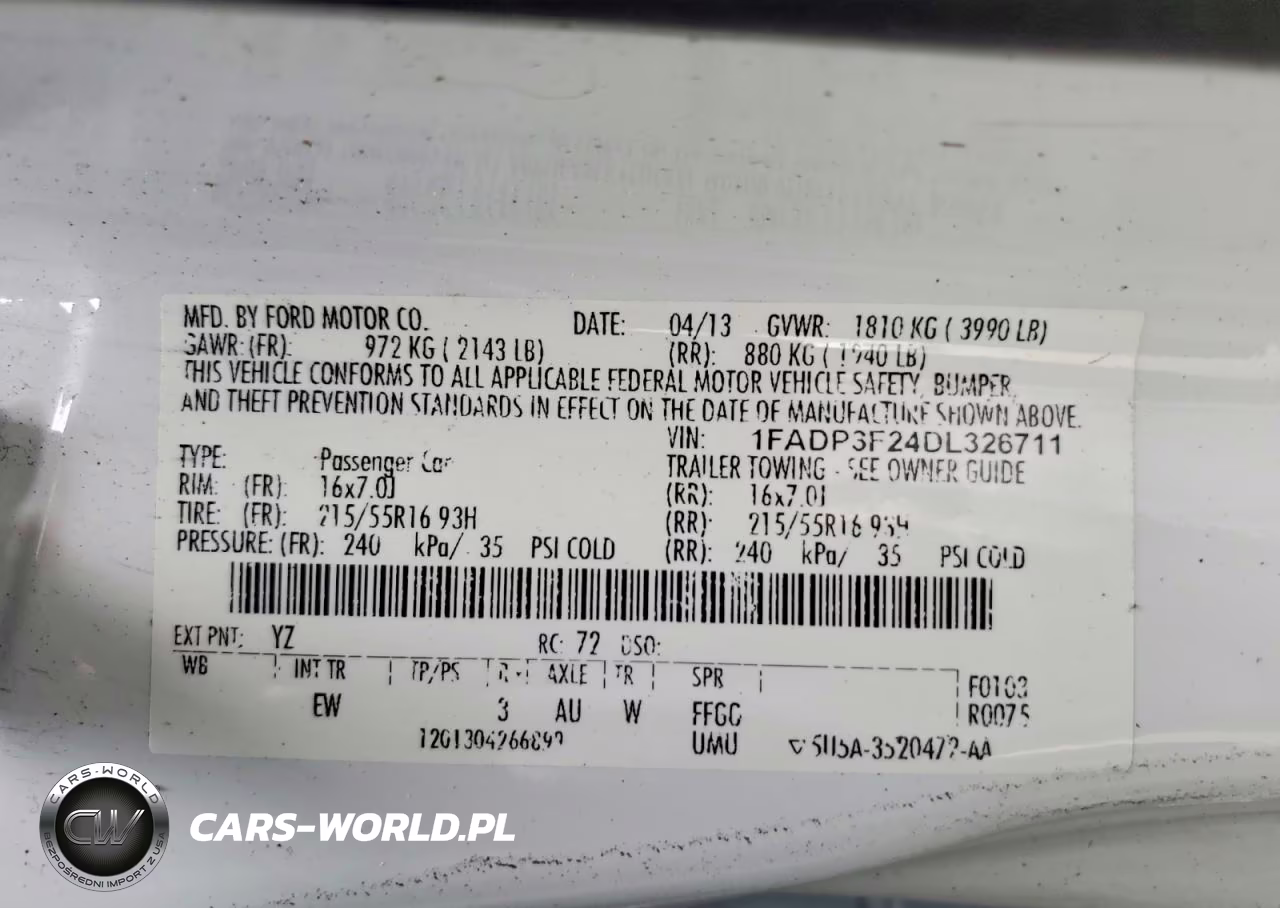 2013 Ford Focus Se VIN:1FADP3F24DL326711 - 13
