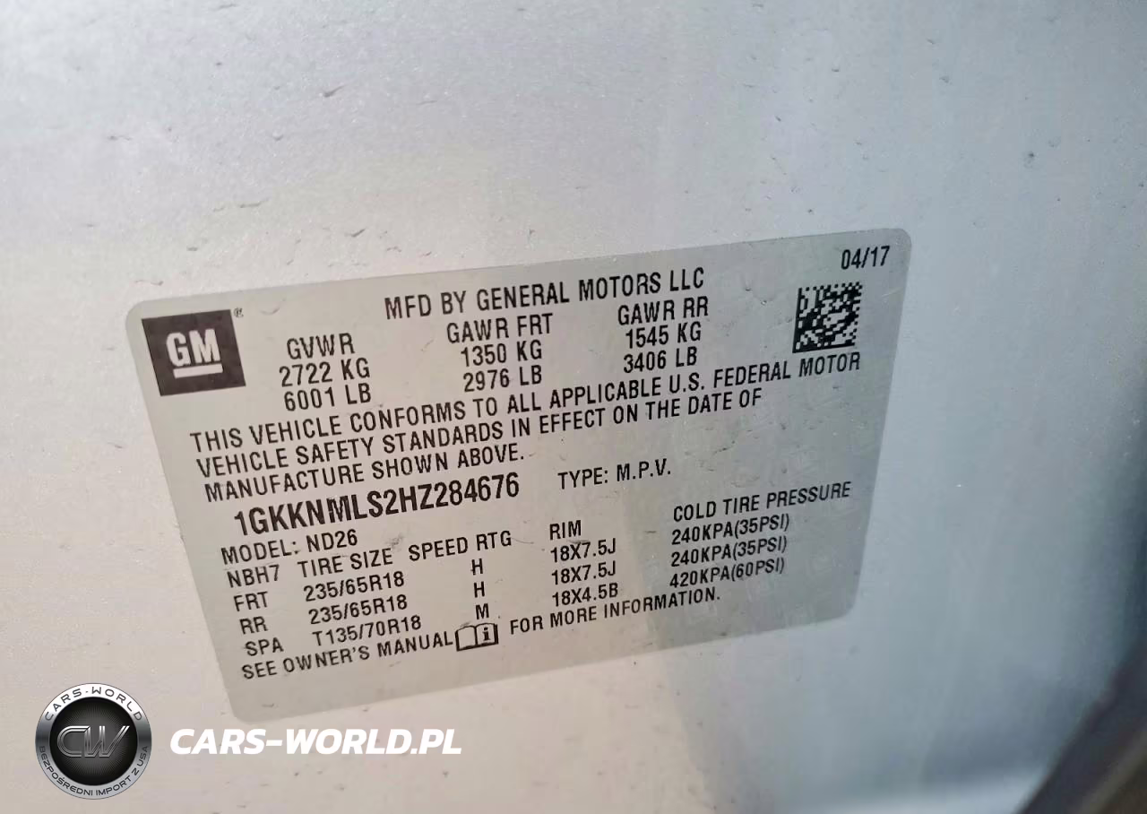 2017 GMC Acadia Slt 1 VIN:1GKKNMLS2HZ284676 - 13