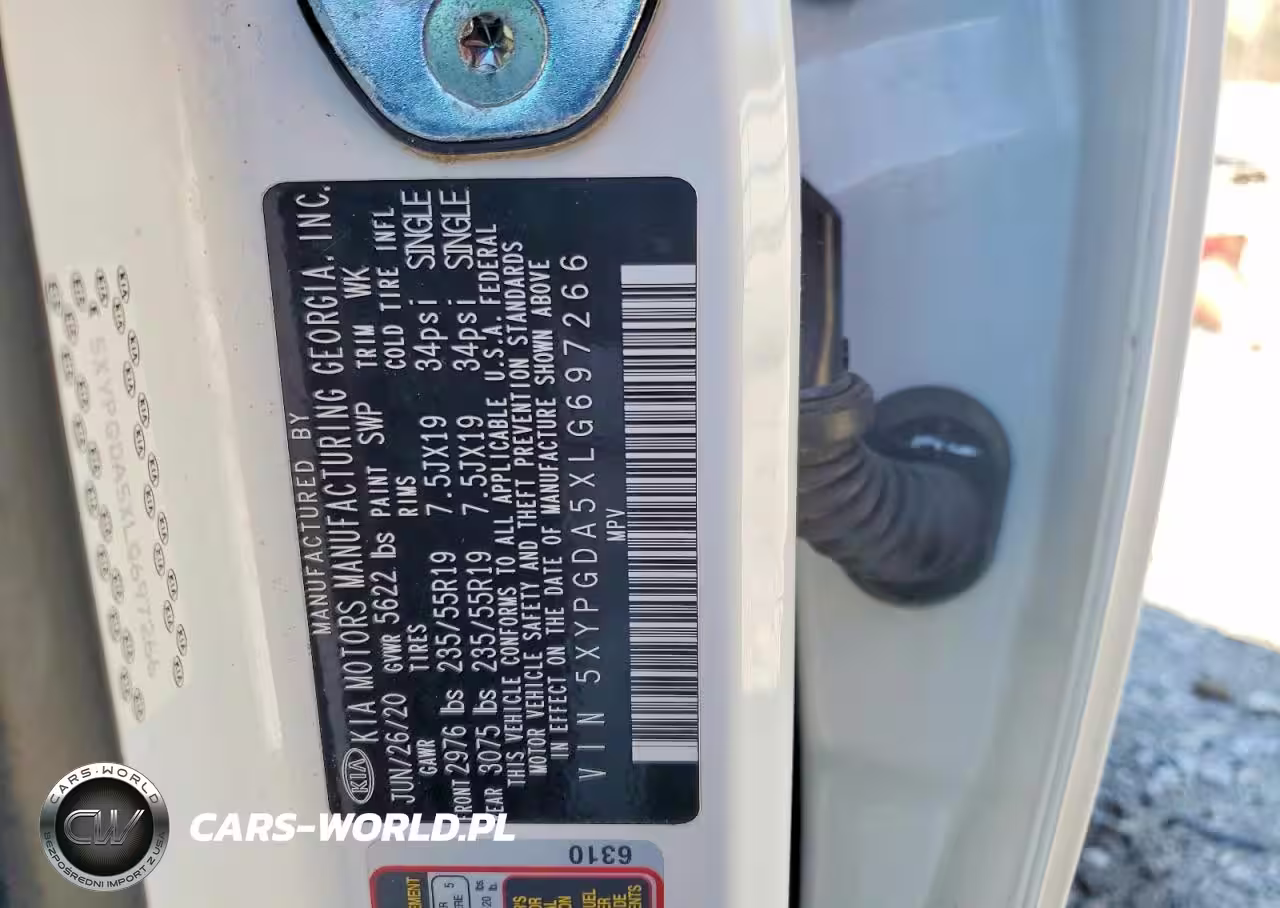 2020 Kia Sorento S V6 VIN:5XYPGDA5XLG697266 - 13