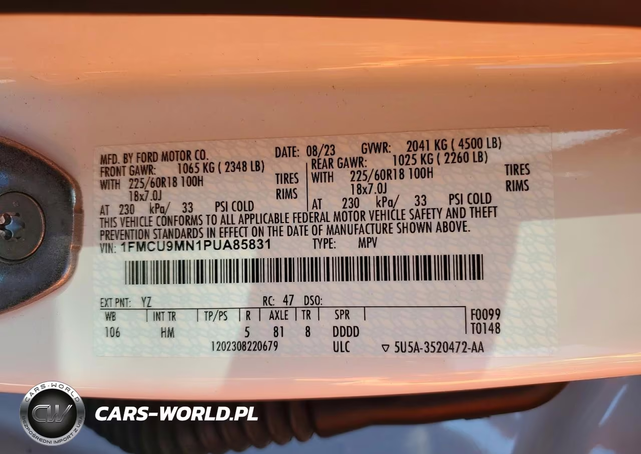 2023 Ford Escape St Line VIN:1FMCU9MN1PUA85831 - 14
