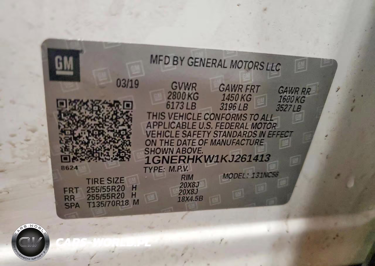 2019 Chevrolet Traverse Lt VIN:1GNERHKW1KJ261413 - 14