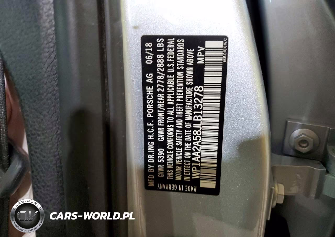 2018 Porsche Macan VIN:WP1AA2A58JLB13278 - 13