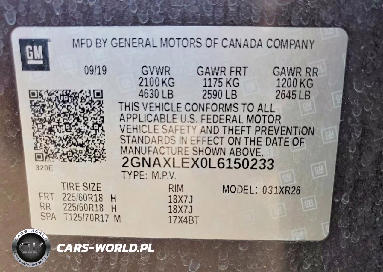 2020 Chevrolet Equinox Lt VIN:2GNAXLEX0L6150233 - 14