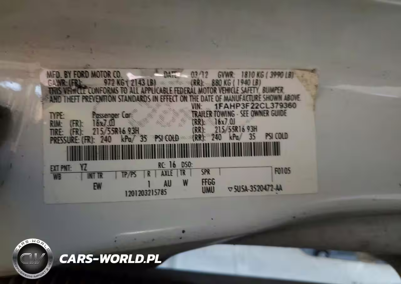2012 Ford Focus S VIN:1FAHP3F22CL379360 - 12