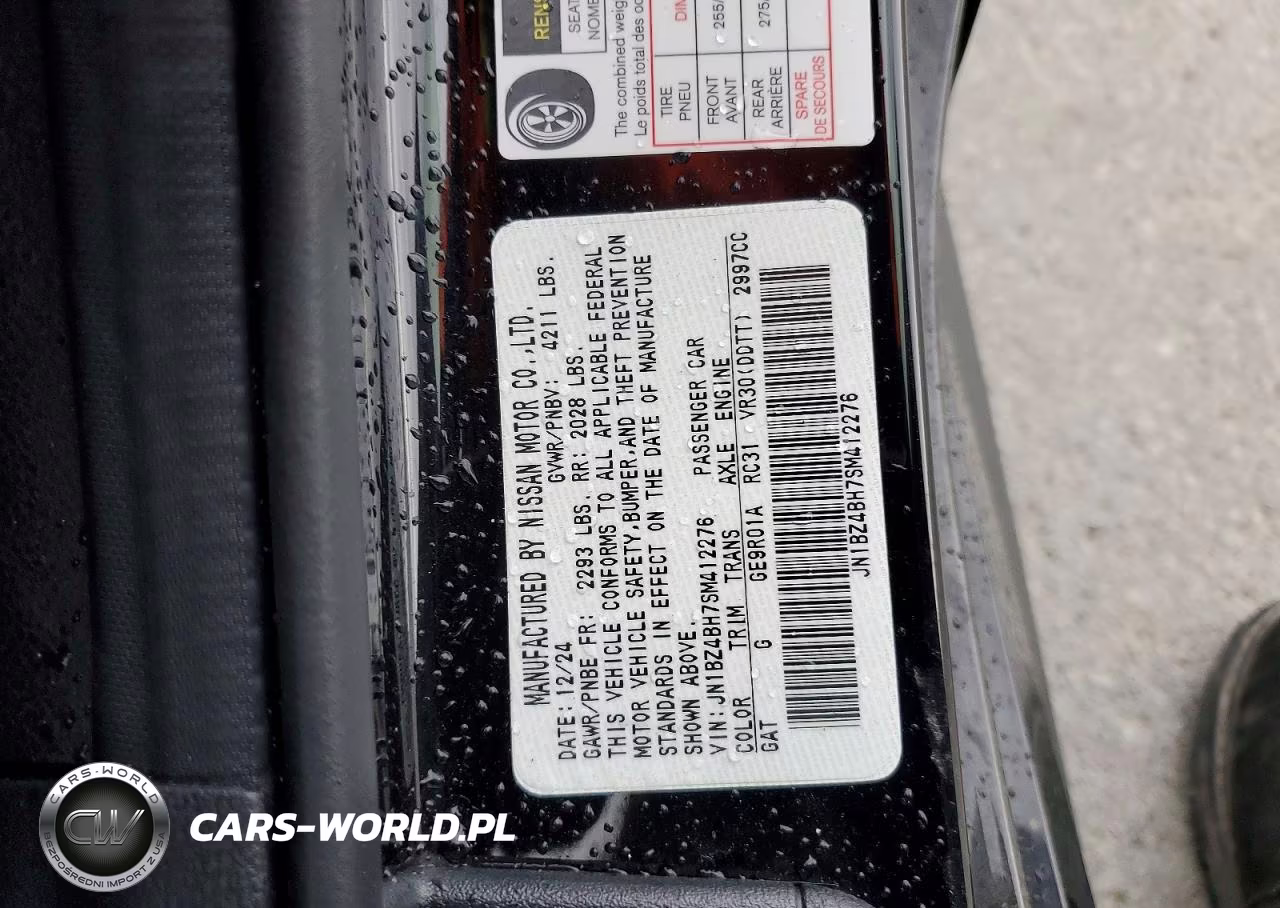 2025 Nissan Z Performance VIN:JN1BZ4BH7SM412276 - 13