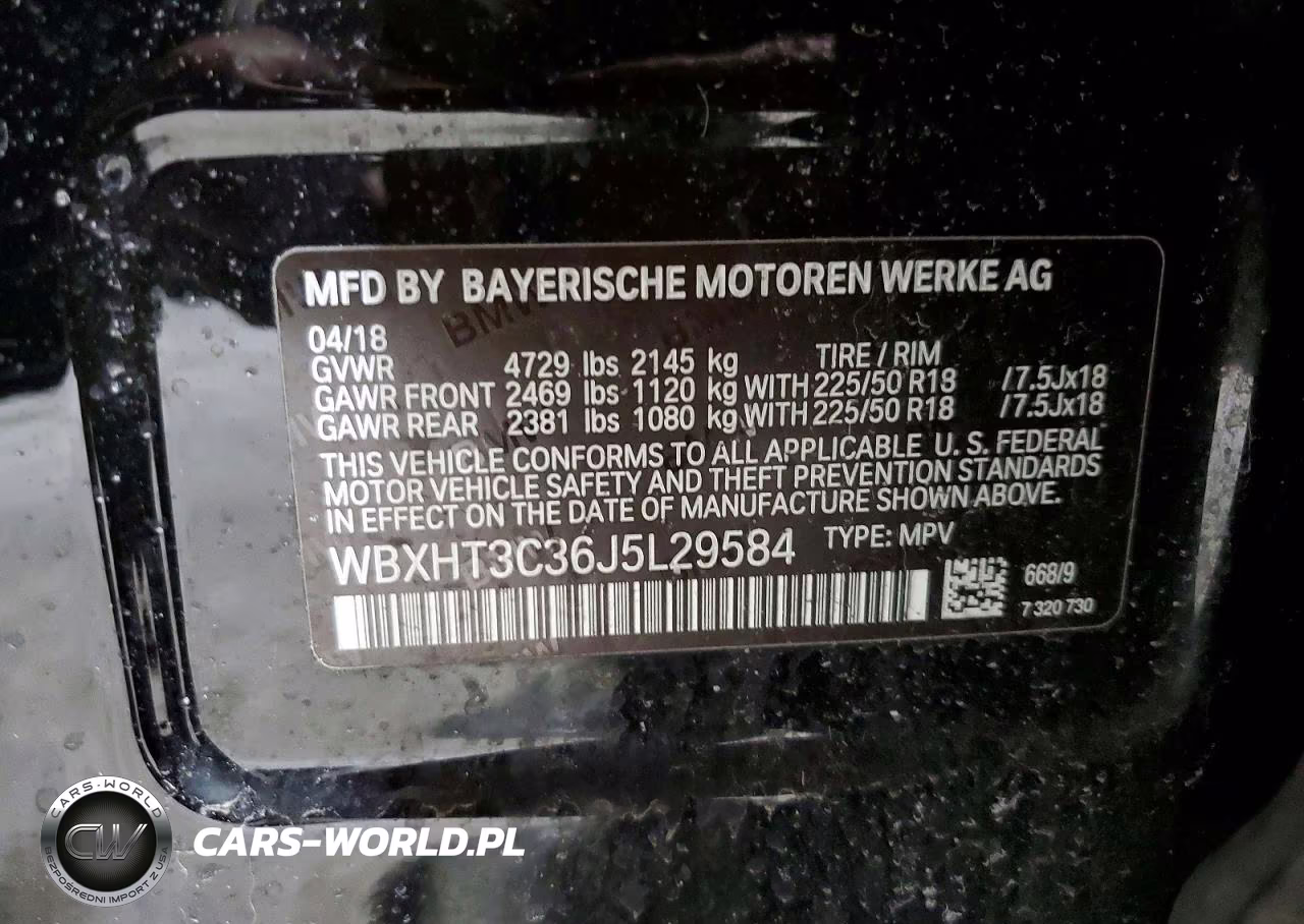 2018 BMW X1 xDrive28I VIN:WBXHT3C36J5L29584 - 14