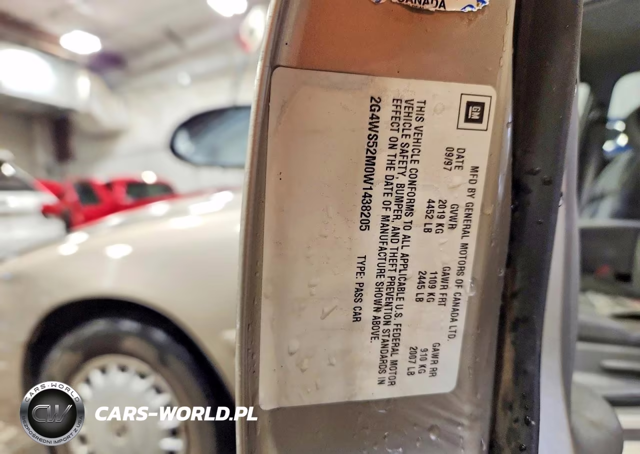 1998 Buick Century Custom VIN:2G4WS52M0W1438205 - 12