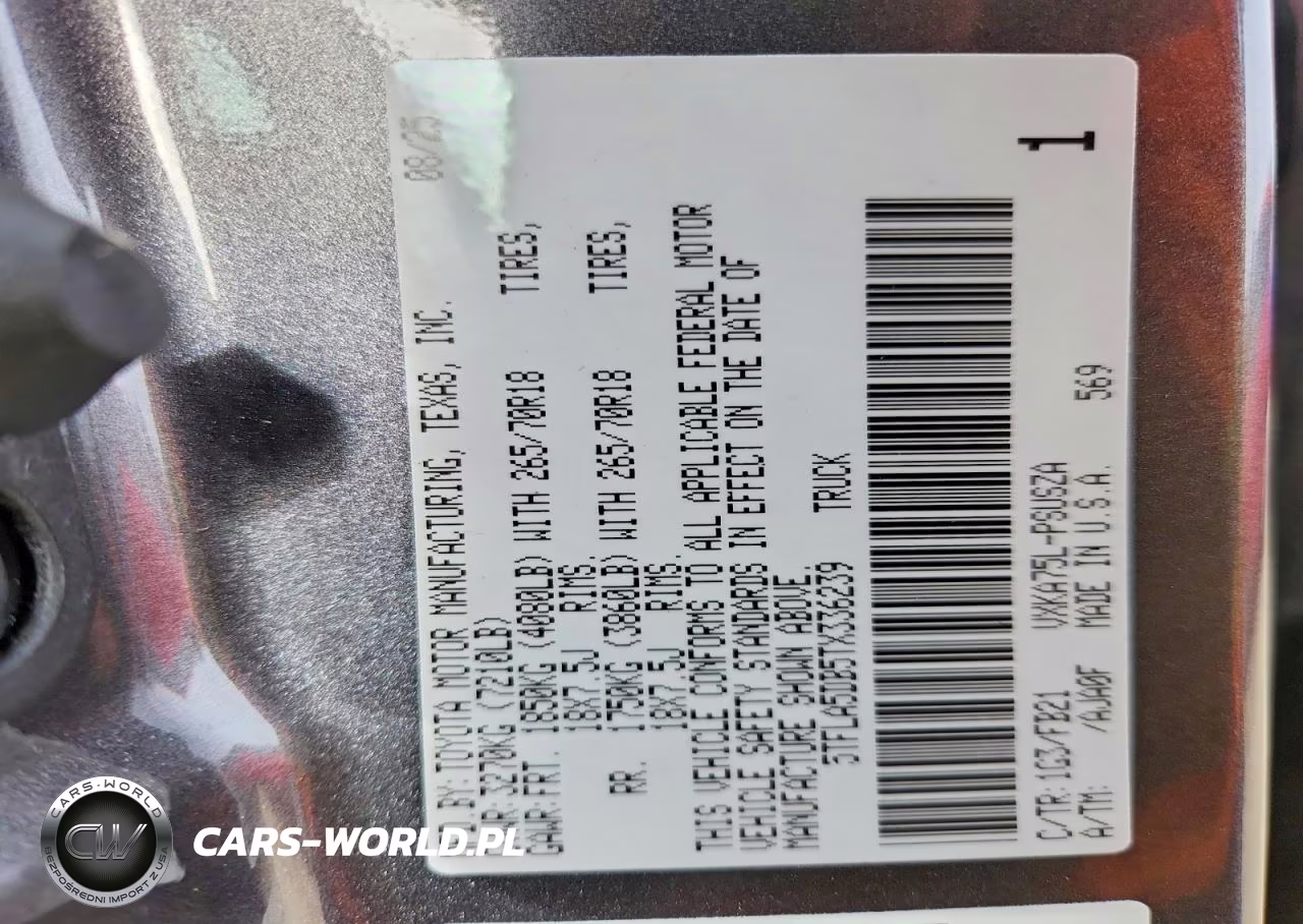 2026 Toyota Tundra Sr5 VIN:5TFLA5DB5TX336239 - 12