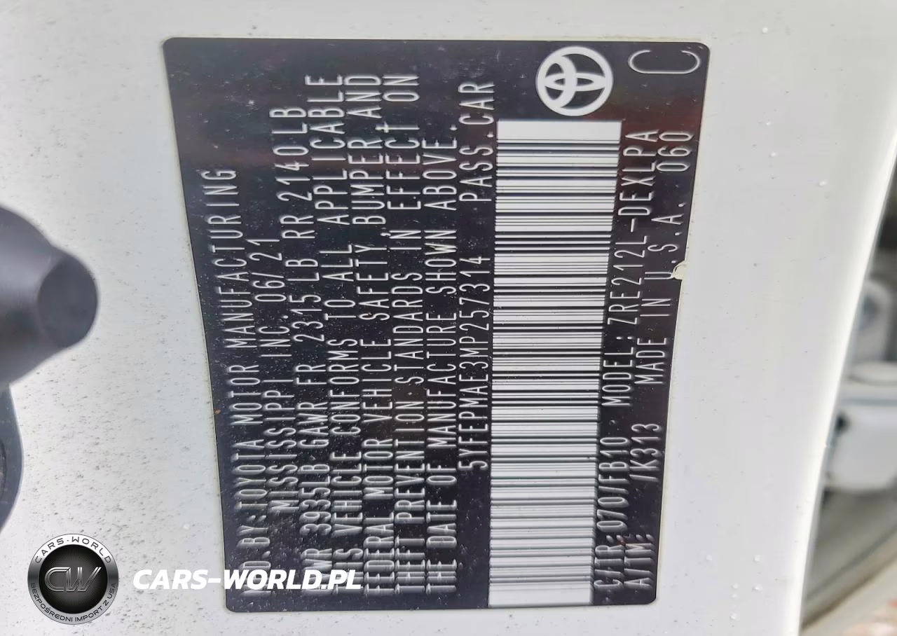 2021 Toyota Corolla Le VIN:5YFEPMAE3MP257314 - 12