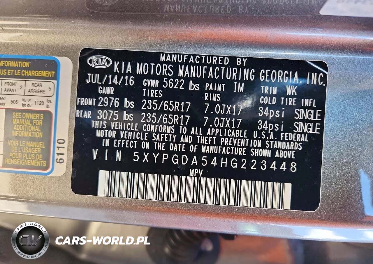 2017 Kia Sorento Lx V6 VIN:5XYPGDA54HG223448 - 13