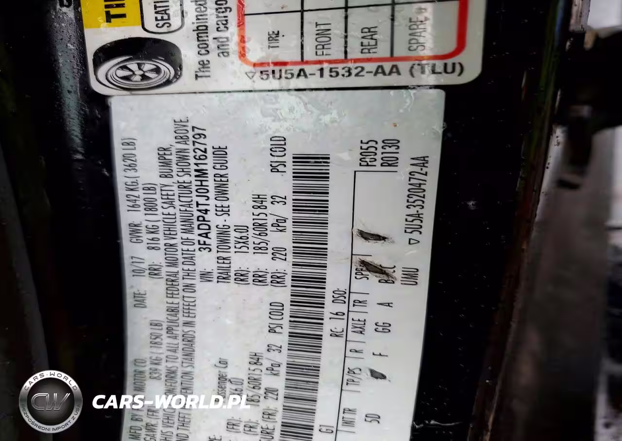 2017 Ford Fiesta S VIN:3FADP4TJ0HM162797 - 12