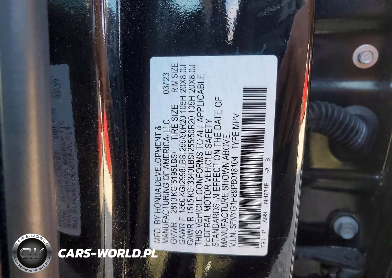 2023 Honda Pilot Elite VIN:5FNYG1H89PB018104 - 13