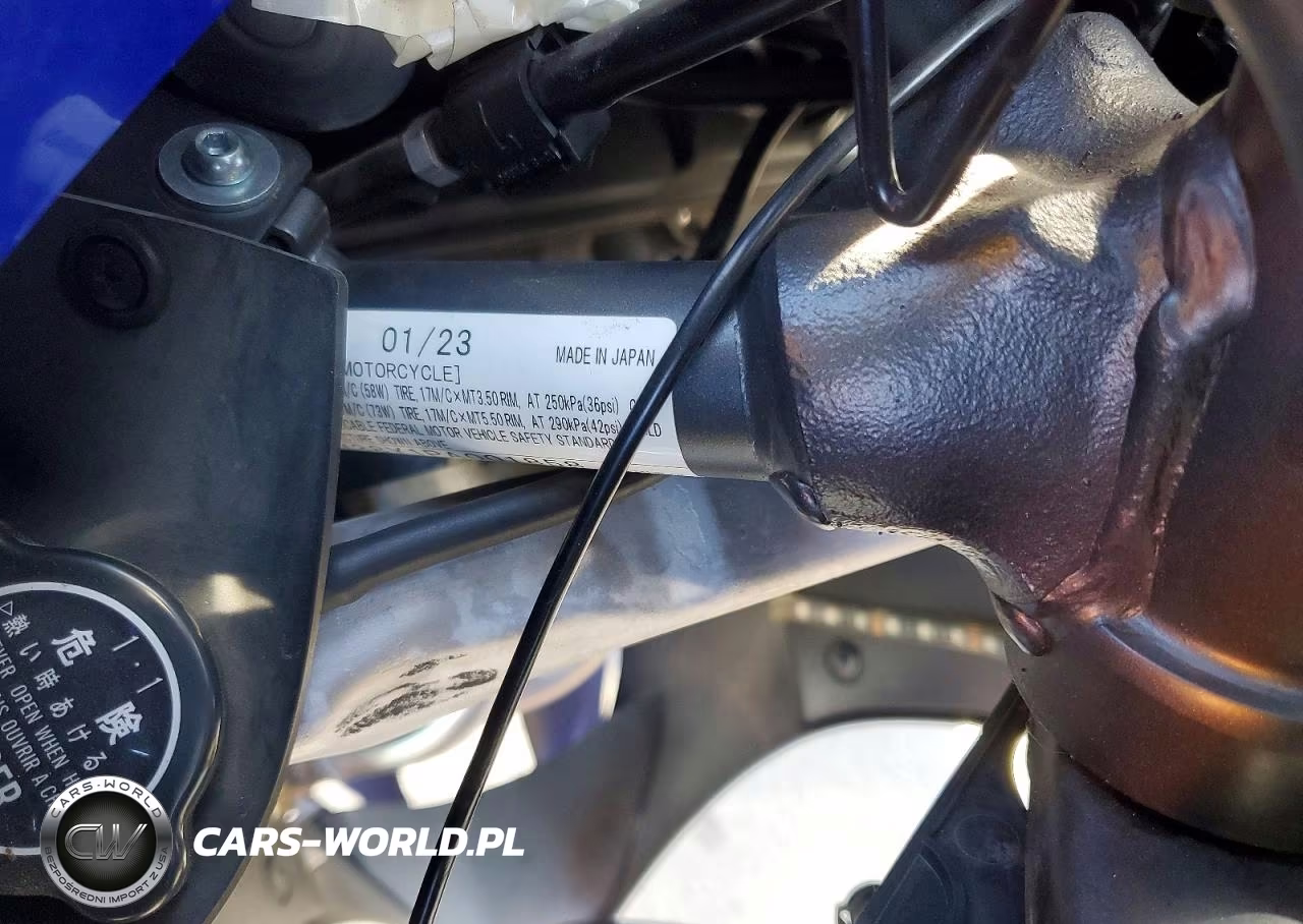 2023 Yamaha Yzfr7 VIN:JYARM38Y1PA001858 - 8