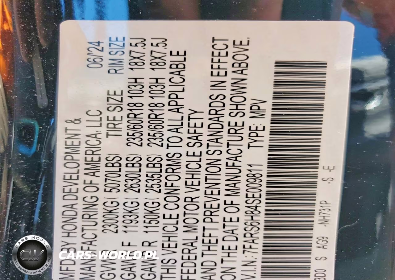 2025 Honda Cr-V Sport-L VIN:7FARS6H84SE009811 - 13