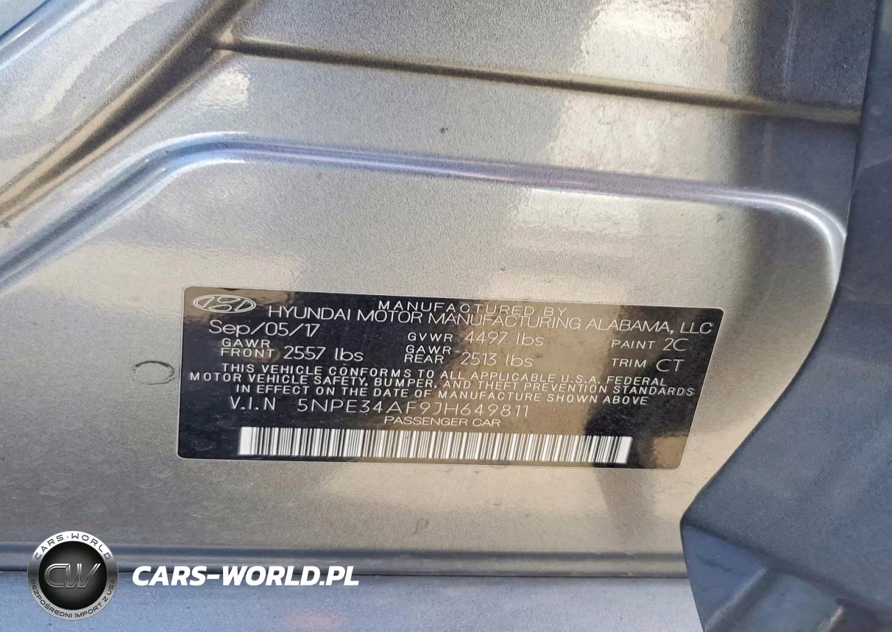 2018 Hyundai Sonata Sport VIN:5NPE34AF9JH649811 - 12