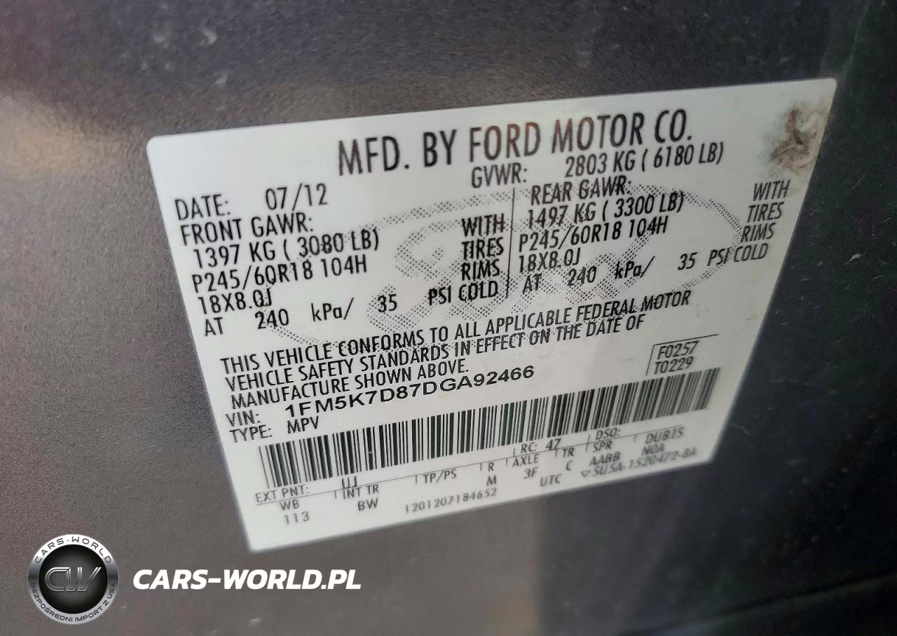 2013 Ford Explorer Xlt VIN:1FM5K7D87DGA92466 - 13