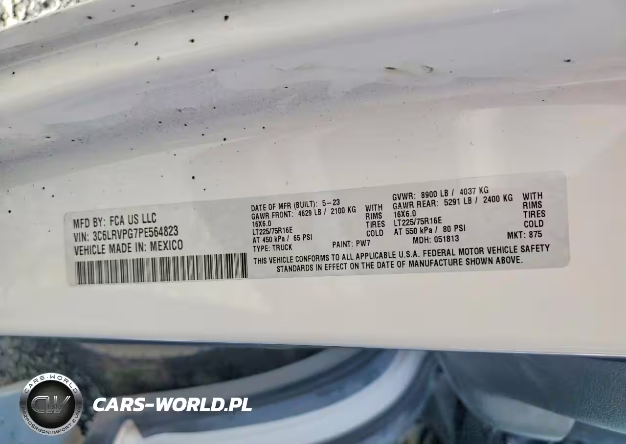 2023 Ram Promaster 2500 High Roof Handicap Passeng VIN:3C6LRVPG7PE564823 - 13