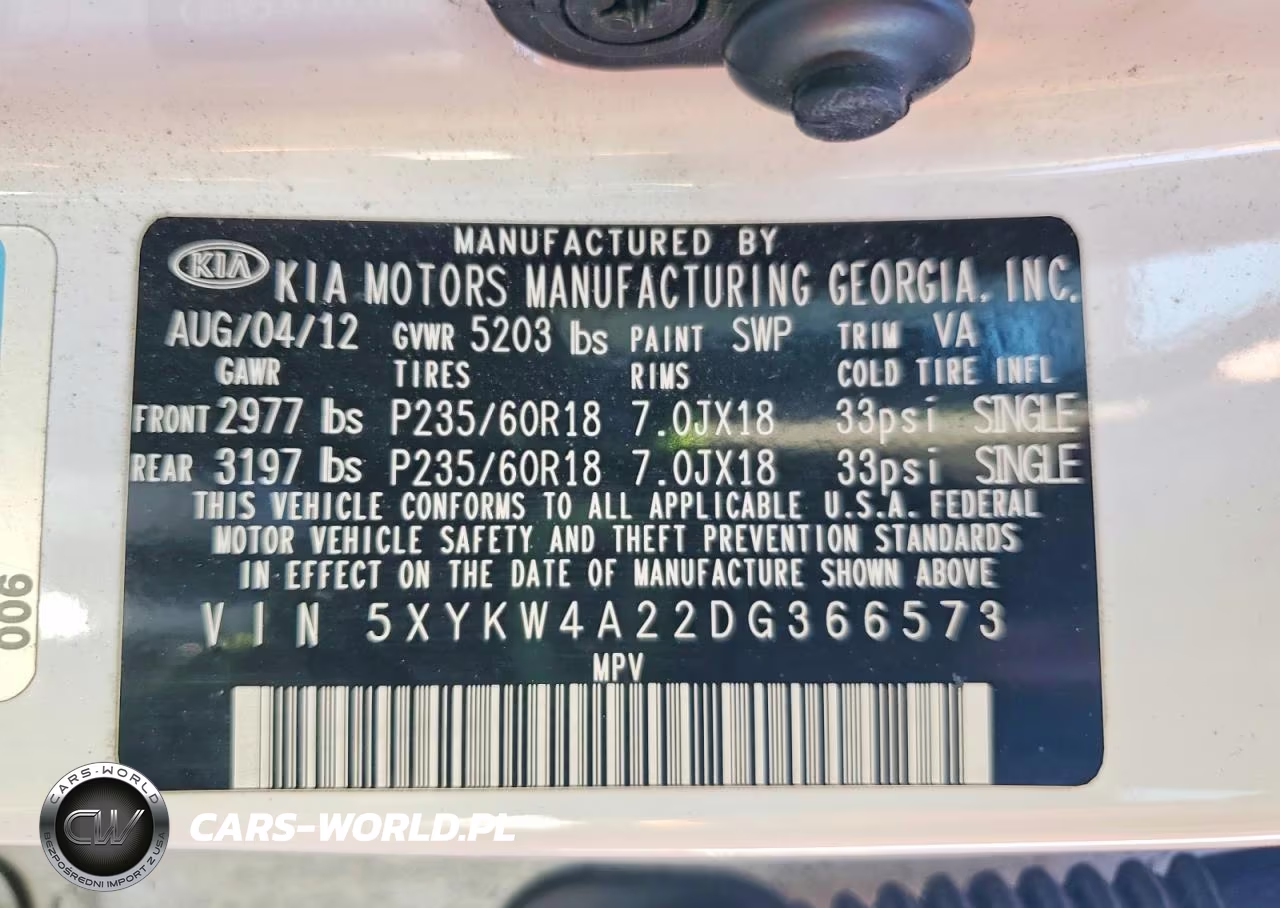 2013 Kia Sorento Sx VIN:5XYKW4A22DG366573 - 13