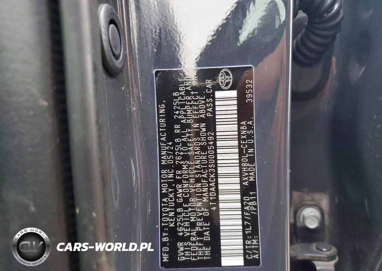 2025 Toyota Camry VIN:4T1DAACK3SU005492 - 12