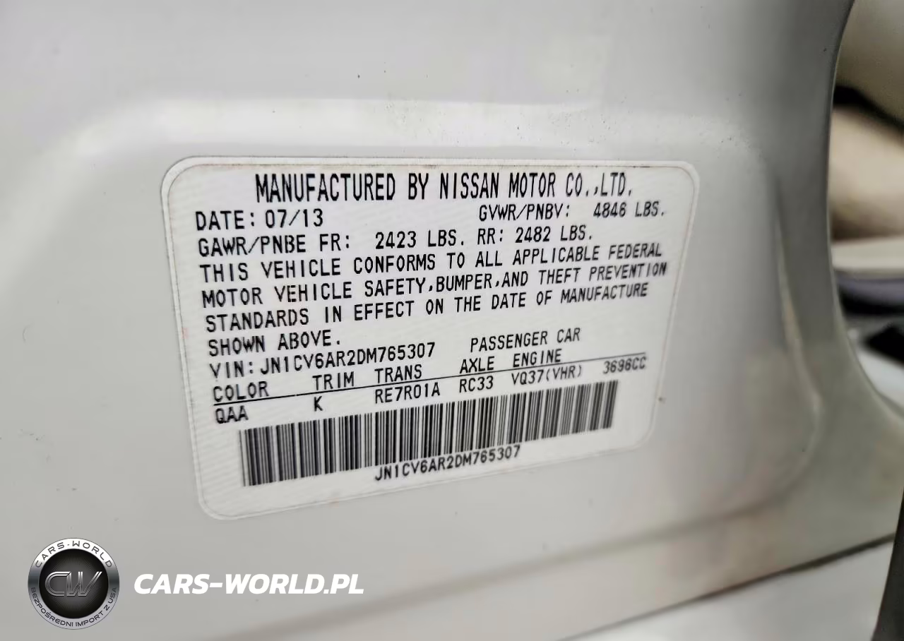 2013 Infiniti G37 Sedan X VIN:JN1CV6AR2DM765307 - 13