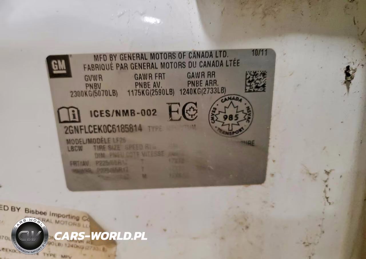 2012 Chevrolet Equinox Ls VIN:2GNFLCEK0C6185814 - 13