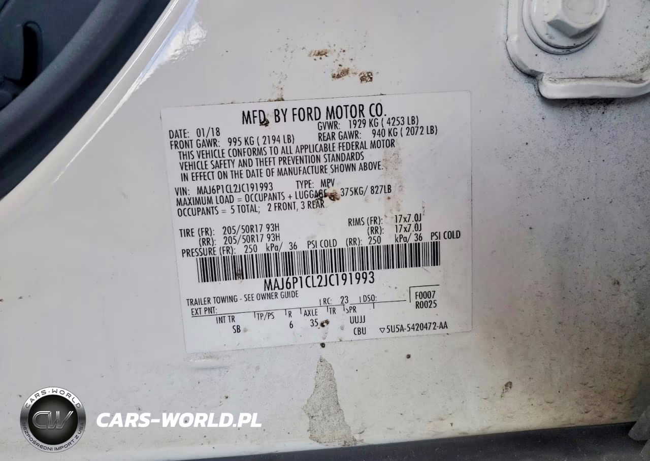 2018 Ford Ecosport Ses VIN:MAJ6P1CL2JC191993 - 12