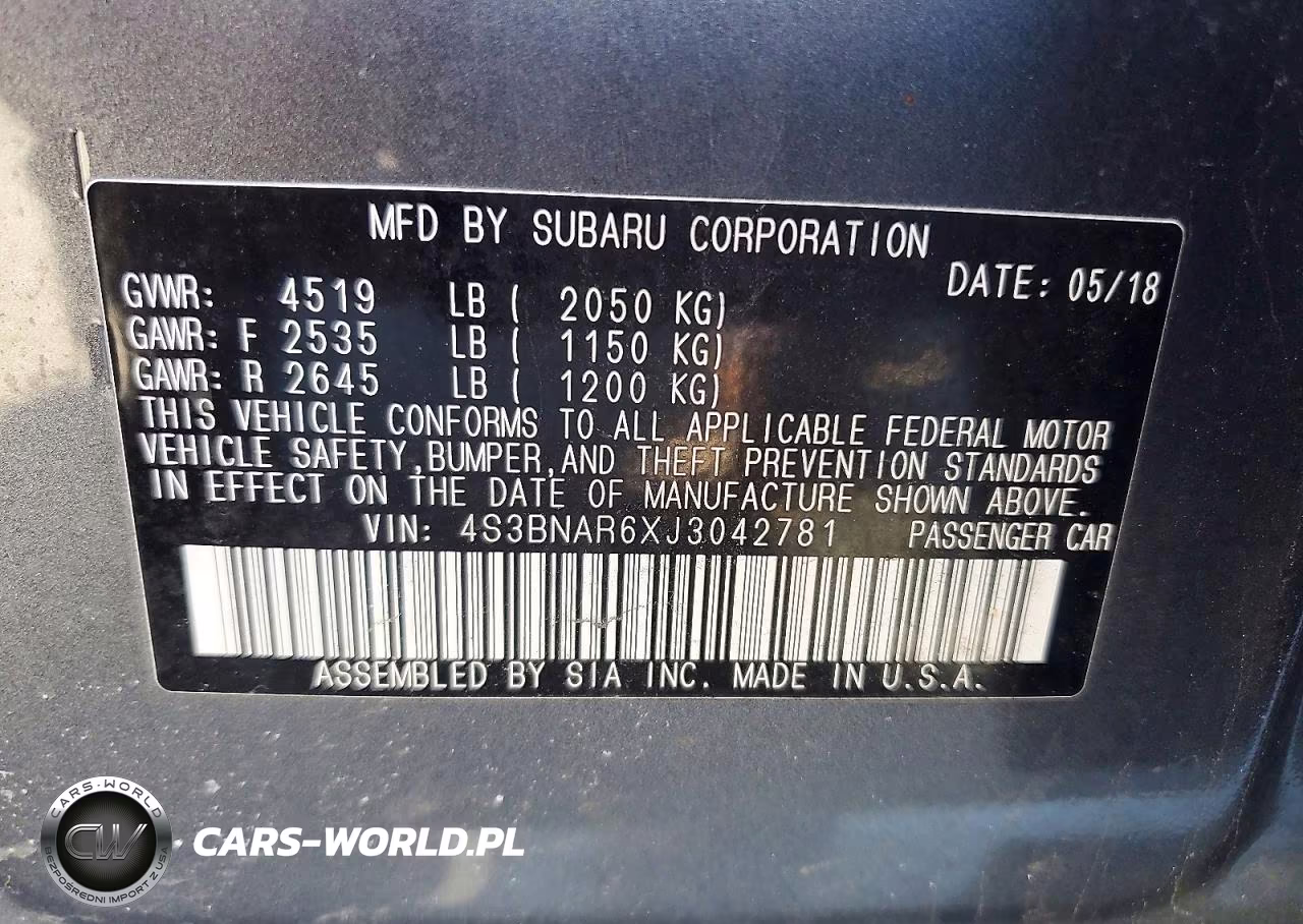 2018 Subaru Legacy Sport VIN:4S3BNAR6XJ3042781 - 12