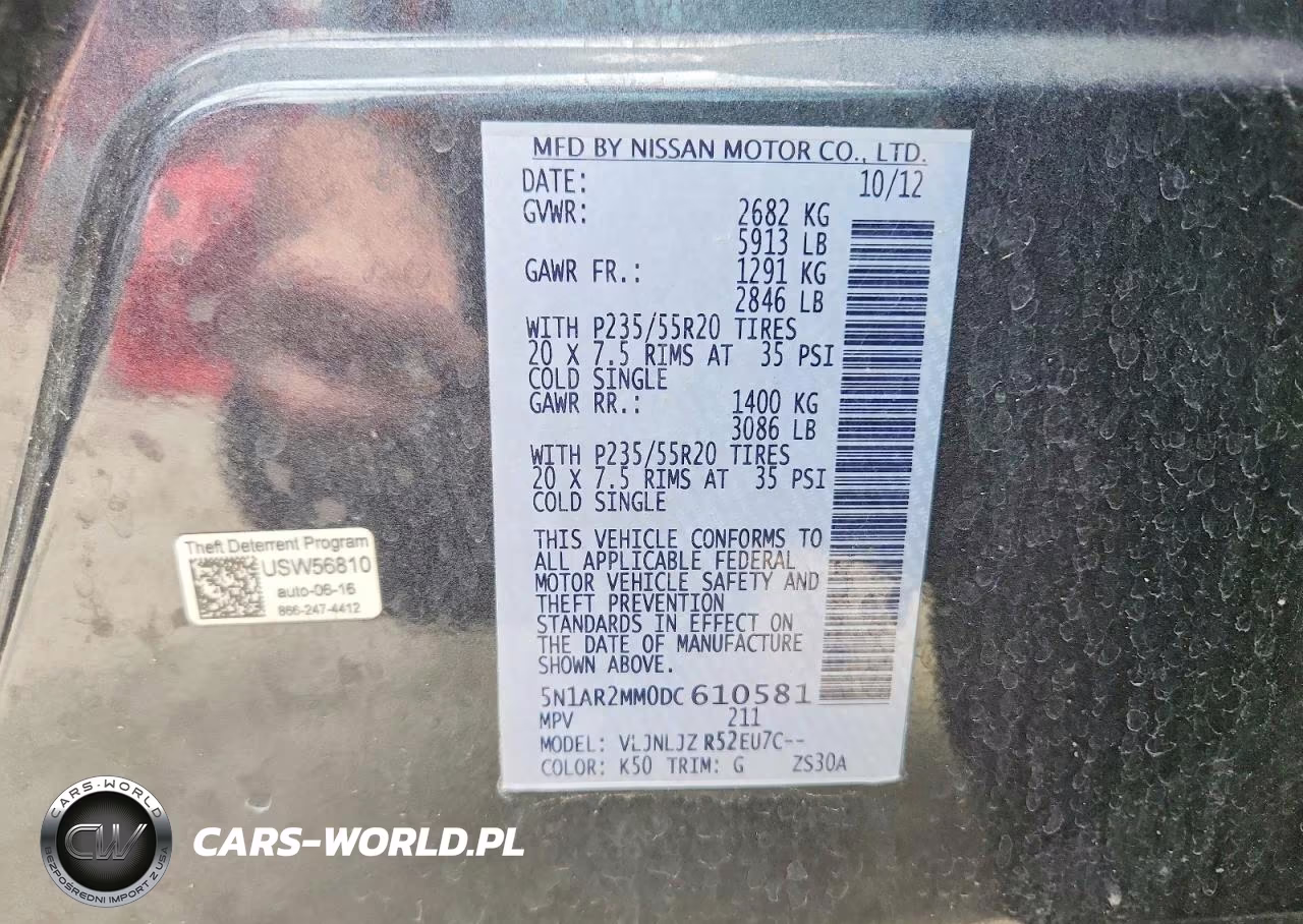 2013 Nissan Pathfinder S VIN:5N1AR2MM0DC610581 - 14