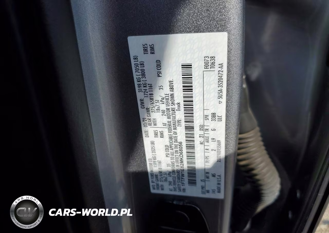2021 Ford F150 Supercrew VIN:1FTFW1E82MKD68056 - 12