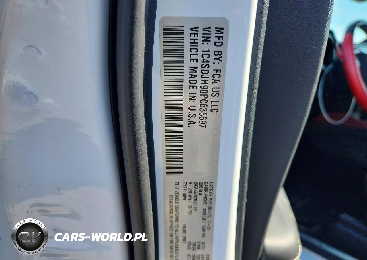 2023 Dodge Durango Srt Hellcat VIN:1C4SDJH90PC638697 - 14