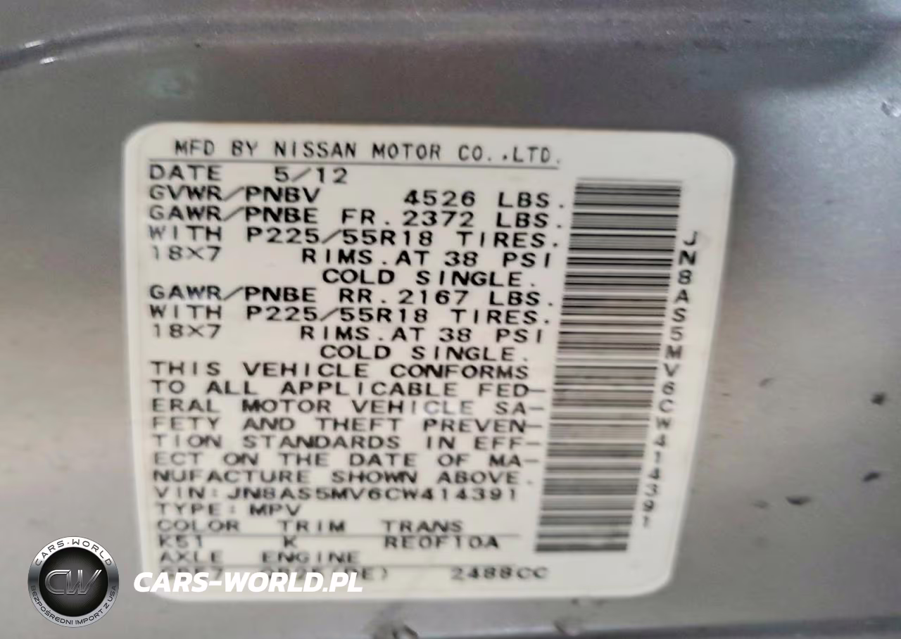 2012 Nissan Rogue S VIN:JN8AS5MV6CW414391 - 13