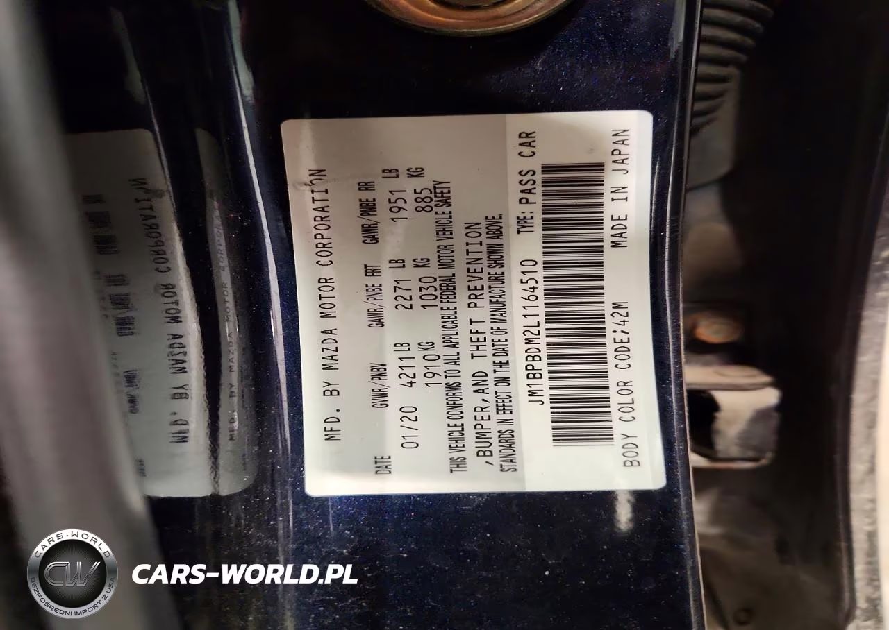 2020 Mazda 3 Preferred VIN:JM1BPBDM2L1164510 - 12