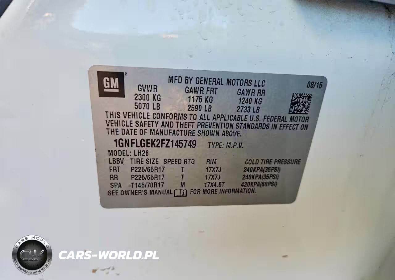 2015 Chevrolet Equinox Lt VIN:1GNFLGEK2FZ145749 - 12
