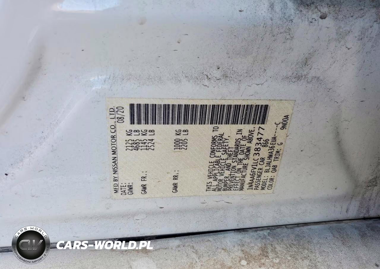 2020 Nissan Maxima Platinum VIN:1N4AA6FV1LC383477 - 12