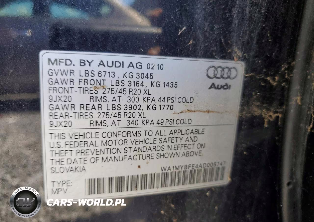 2011 Audi Q7 VIN:WA1MYBFE4AD005747 - 12